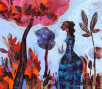 La espesura de os vientos, acrílico 35x40 cms. 2012