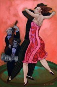 Tango, acrílico.60x40 cms. 2016